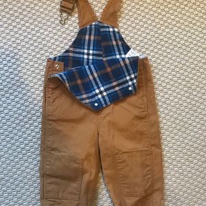 Carhartt Flannel-lined Canvas Overalls
